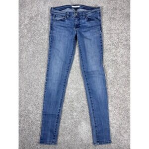 Flying Monkey Jeans Womens Size 27 Skinny Blue Denim Made in USA‎ Stretch Pants